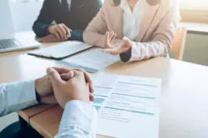 Business situation, job interview